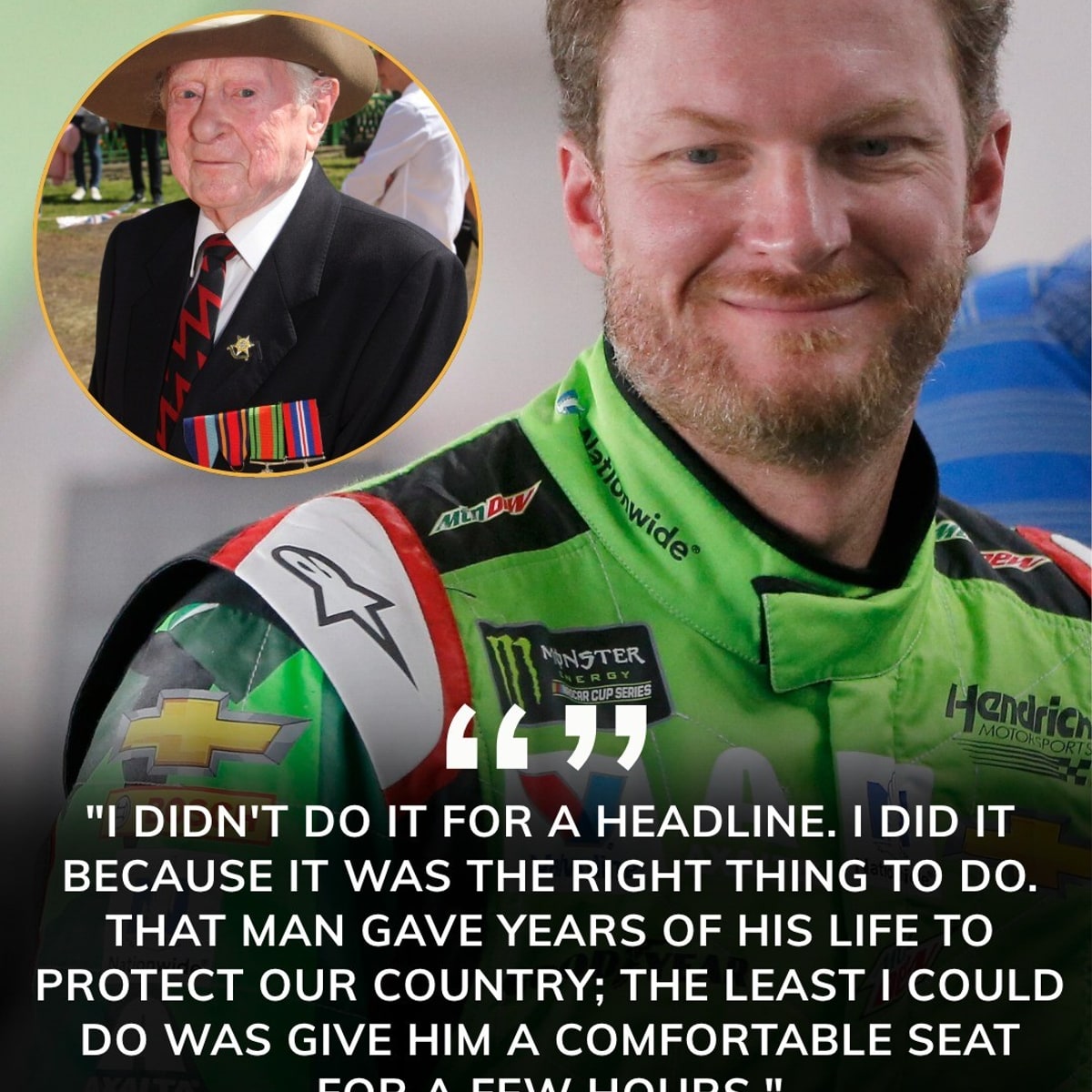 THE INTIMIDATOR'S HEART OF GOLD Dale Earnhardt Jr.'s Quiet Mid-Flight Gesture Leaves Cabin in Tears
